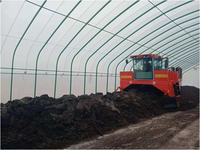 Machine de tourneur de compost de type chenille avec équipement d'engrais organique d'assemblage de moteur de noyau pour la vente d'utilisation d'usine de fabrication de ferme