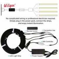 Nouveau Néon LED Flexible 2835 SMD Haute Luminosité IP65 24V Contrôlé par WiFi, Corde en Silicone Durable pour Mur à Lattes en Bois et Accent de Salon
