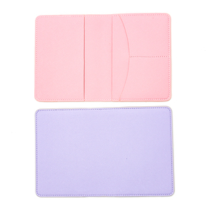 Vente en gros d'usine, couverture de passeport en cuir PU personnalisée, style simple, porte-cartes - Product Image 3