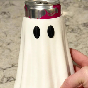 3D-printed PLA Cross-border Halloween Ghost Design 12oz and 16oz Insulated Ghost Sleeve Can Cover - Product Image 4