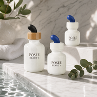 Vanka Nouveau Style Emballage 60ml Flacon compte-gouttes à tête inclinée en PET Sérigraphié Cosmétique Huile Essentielle Vide Recharge Voyage