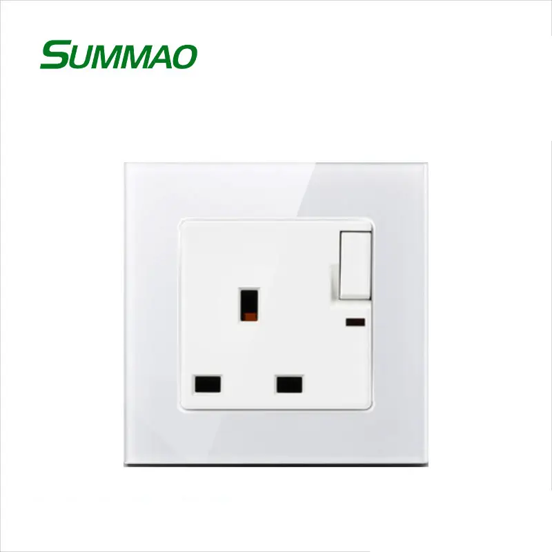 Rumah Aksesoris Listrik 13A Soket UK Standard Wall Socket/