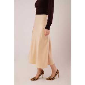 Falda Midi al por Mayor, Estilo Vintage, Diseño de Cola de Pez, Estampado con Volantes, Estilo Imperio, Informal, para Invierno, Talla XS - Product Image 4