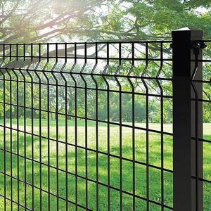 Panel de Malla Metálica Soldada Curvada en 3D con Recubrimiento de PVC Galvanizado de Alta Calidad, <span class=keywords><strong>Poste</strong></span> con Puertas de <span class=keywords><strong>Madera</strong></span> Tratadas Térmicamente - Product Image 6