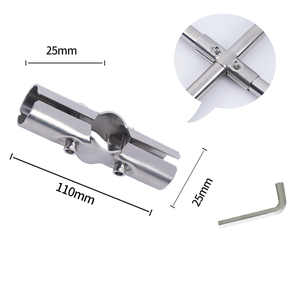 Connecteurs de <span class=keywords><strong>tubes</strong></span> ronds Connecteurs réglables en acier inoxydable Raccords de tuyauterie - Product Image 6