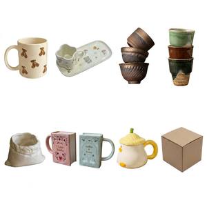 <span class=keywords><strong>Tazza</strong></span> da Espresso in Ceramica Retro 250ml con Texture a Conchiglia e Design Dorato, Stoviglie per Caffè - Product Image 4