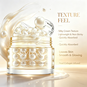 Crème pour le visage SYLAX à la collagène perlé en petites molécules, hydratation intense, raffermissante, anti-âge, pour peaux ternes et sèches - Product Image 6