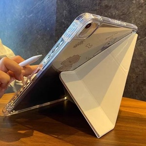 เคสหนังใสพิมพ์ลายลูกสุนัขน่ารักแบบพับได้ สำหรับ iPad Air4 5 2024 Pro รุ่นที่ 10 ฝาครอบป้องกันแท็บเล็ต - Product Image 3