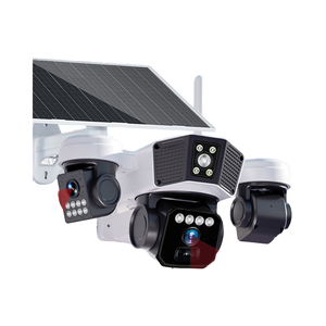 9MP 3-Lens 4G Wireless Solar Powered CMOS PTZ Camera O-KAM Pro 4K Outdoor Survellance Security with Cloud Storage - Product Image 1