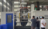 Máquina de moldeo por soplado por extrusión para bidones químicos de 220 l y tambores de doble anillo en HDPE