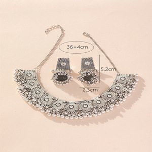 Conjunto de Collar con Borlas de Aleación de Zinc, Diseño Geométrico, Joyería de Moda para Fiesta, Accesorio de Cadena para Suéter - Product Image 2