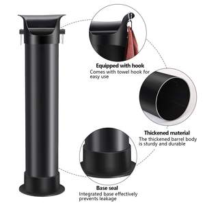 Caja de desechos comercial para barista de espresso, tipo pedestal, con bolsas de basura y toallas - Product Image 2