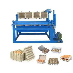 Ligne de production semi-automatique/automatique de plateau de carton de papier de shijiazhuang d'usine plateau d'oeufs formant faisant la Machine