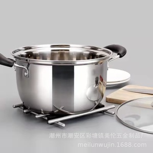 Stainless Steel <b>Soup</b> <b>Pot</b> 24cm Induction Compatible 5L Above Household Cooking <b>Pot</b> - Product Image 4