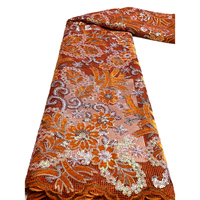 NI.AI Robe de demoiselle d'honneur en dentelle brodée à chaud Dentelle Tissu africain Dentelle