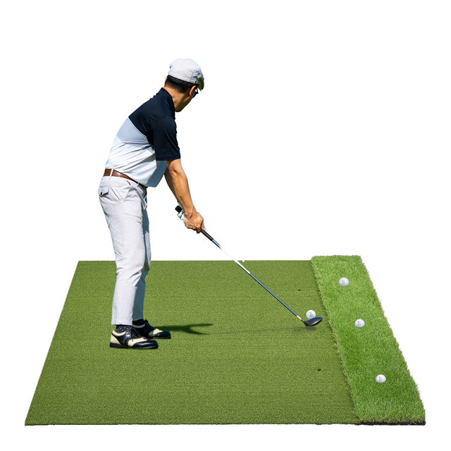 High Quality Eco-Friendly Durable Waterproof 40mm EVA Back Putting Green Golf Hitting Mat for Outdoor Use