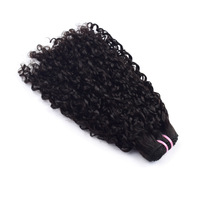 Extensiones de Cabello Rizado Permanente Tejidas a Mano de Una Sola Tira, Estilo Europeo y Americano, para Pelucas, de Shandong