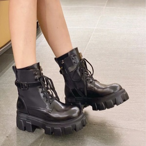 Winter British Gear Sole for Chunky Sole Comfortable Flats Ankle Women Boots Rubber Outsole - Product Image 3
