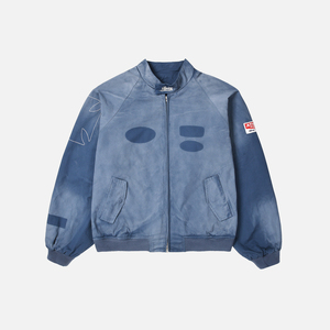 Chaqueta Bomber de Algodón Lavado Vintage con Logotipo de Carreras Bordado, Chaqueta Cortavientos Personalizada para Hombre y <span class=keywords><strong>Mujer</strong></span> - Product Image 2