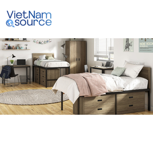 Ensemble de meubles pour étudiants en bois naturel/MDF/contreplaqué Matériau solide Usine du Vietnam pour hôtels Salles de bains Appartements - Product Image 1