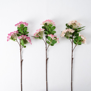 Arreglos Florales Artificiales de Seda de Buganvilla de 3 Cabezas para el Hogar, Decoraciones Artísticas para Jarrones de Mesa de Comedor y Paisajes Exteriores - Product Image 5