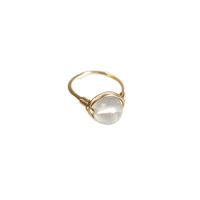 Vente en gros de bagues en pierre de cristal naturel Bagues en agate rouge à remontage manuel de pierres précieuses en cristal rose naturel Bague en pierre faite à la main