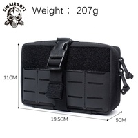 Sac Tactique Utilitaire MOLLE Détachable IFAK EMT, Pochette Médicale de Premiers Secours, Sacs à Outils, en Nylon Léger et Imperméable avec Tige en Carbone