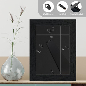 En stock, livraison rapide, décoration murale, cadre en bois MDF, 4x6, 5x7, 8x10, cadre photo en bois noir, blanc, chêne - Product Image 3