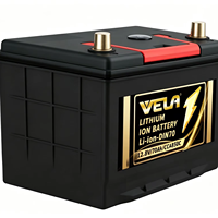Baterai Mobil Lithium LiFePO4 Bersertifikasi CCA DIN70 VELA CE 12.8V 70Ah, Pengganti untuk Kendaraan Sedan 4WD
