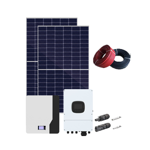ระบบพลังงานแสงอาทิตย์ไฮบริด 48V 30kw พร้อมแบตเตอรี่สำรองไฟสำหรับบ้าน ชุดติดตั้งแบบติดผนังครบชุด - Product Image 1