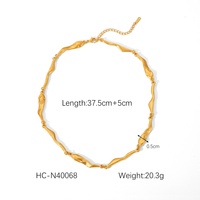 2025 nouveau collier de chaîne cubaine en acier inoxydable DS avec chaîne en os de serpent et chaînes torsadées-chaîne à maillons sans décoloration bijoux en or