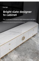 Meubles de salon design moderne table centrale en pierre base en acier inoxydable marbre rond