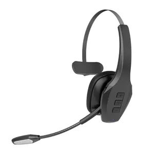 Single Ear Wireless Headset Dual Mic ENC CVC Noise Cancelling On Ear Wireless Headphone With Mute For Driver Office Call Center