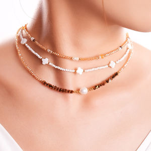 Hotsale Exquisite Daily Wear <strong>Pearl</strong> Beads <strong>Necklace</strong> Vintage Zircon Fashion Elegant Natural Stone <strong>Pendant</strong> <strong>Necklace</strong> - Product Image 5