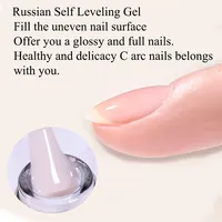 KODIES GEL 15ML Vernis à Ongles Gel Autonivelant UV/LED Semi-Permanent Manucure Française Base en Caoutchouc Top Coat Liquide Nail Art