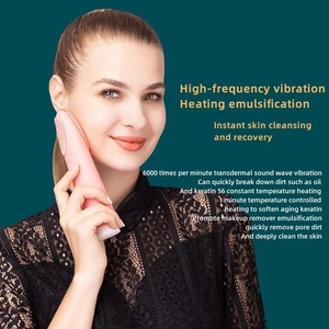 Nettoyeur sonique imperméable 4 en 1, brosse nettoyante faciale électrique en silicone, vibration thermique <span class=keywords><strong>pour</strong></span> un nettoyage en profondeur des <span class=keywords><strong>pores</strong></span>, <span class=keywords><strong>appareil</strong></span> de soin <span class=keywords><strong>du</strong></span> <span class=keywords><strong>visage</strong></span> - Product Image 2