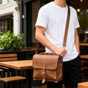 Сумка-мессенджер из натуральной кожи - Product Image 4