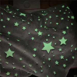 <strong>Blanket</strong> Glow in the Dark Luminous <strong>Star</strong> <strong>Blanket</strong> for Kids - Product Image 1