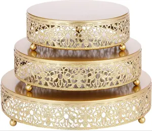 铁欧式金色高脚蛋糕架生日派对布置甜点架金属制品