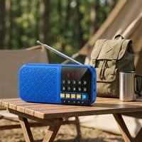 Mini-enceinte portable 5.0 avec écran numérique, lecture USB et TF, batterie rechargeable