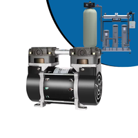 Compresseur d'air 220V sans huile, portable, à piston, silencieux, mini-design, refroidi par air, haute efficacité pour équipement de traitement de l'eau