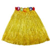 Jupe hawaïenne en herbe, collier de fleurs, accessoires de costume pour fête de plage, luau, festival, performance scénique, ornements, vente en gros