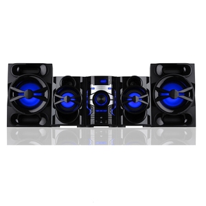 Système stéréo sans fil BT 5.0 à 2 canaux pour la maison, <span class=keywords><strong>radio</strong></span> FM, <span class=keywords><strong>radio</strong></span> <span class=keywords><strong>Internet</strong></span>, lecture MP3, USB, AUX, batterie en option, bois, 200W RMS - Product Image 3