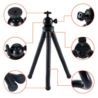 Mini trépied en Silicone de poche, cm, support Flexible pour perche à selfie, pour caméra et téléphone portable, avec télécommande