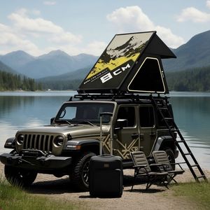 Tente de toit ultra-fine en alliage d'<span class=keywords><strong>aluminium</strong></span> triangulaire pour véhicules tout-terrain - Product Image 5