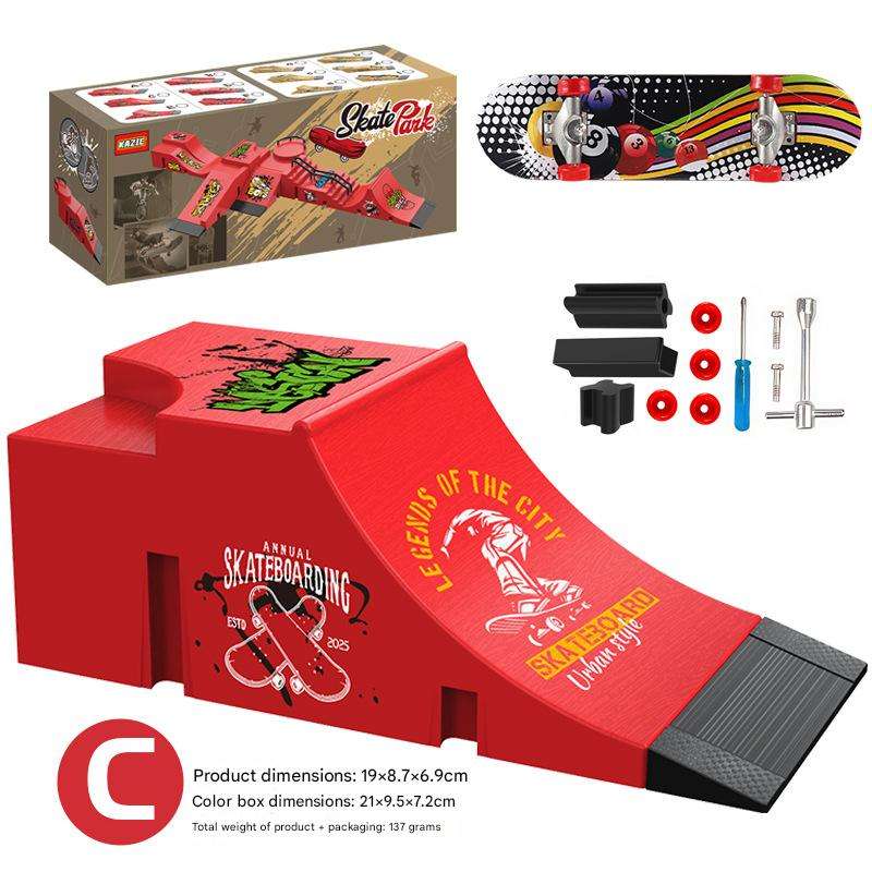 [Rouge] Style C (comprend 1 skateboard)