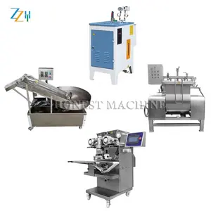 Roestvrijstalen Automatische Mochi Encusting Machine / Mochi Productielijn/Mochi Ijs Maker Machine