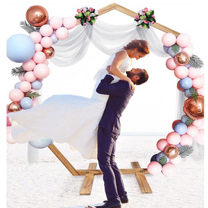 Grand arc de fleurs en <span class=keywords><strong>bois</strong></span> pour les mariages <span class=keywords><strong>Ballon</strong></span> Décoration Arrangement Floral Stand Toile de fond en vente pour cérémonie et événement - Product Image 6