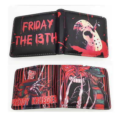 Серия фильмов, ужасный кошелек из искусственной кожи для детских игр, складной портативный короткий кошелек для карт, кошелек, подарок на Хэллоуин