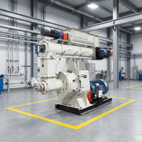Offre Spéciale – Machine à Granulés de Bois Verticale à Broyeur Annulaire CE 1.5T, Faible Consommation Énergétique, Haute Capacité, Moteur 75KW 380V